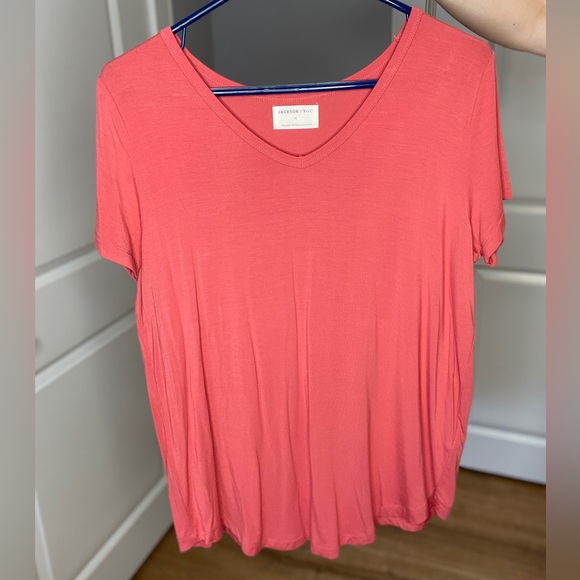 Jackson Rowe Girlfriend Tee in Guava - Picture 3 of 7